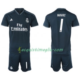 Divisa di Calcio Real Madrid NAVAS 1 Bambino Trasferta 2018/2019
